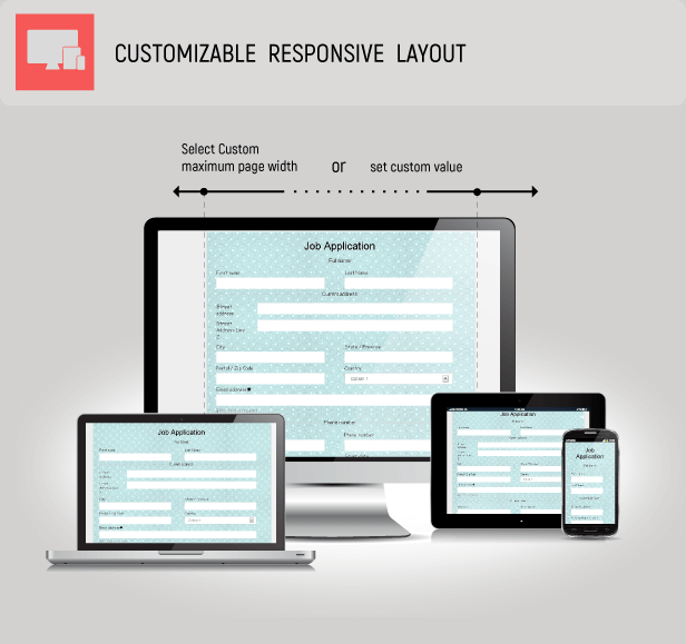 Customizable responsive layout